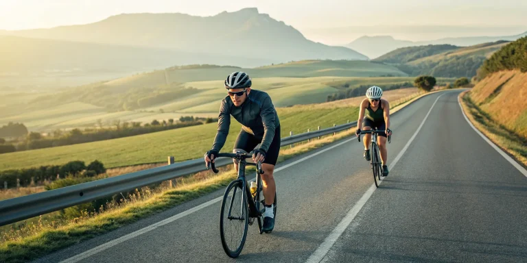 Cyclists on a scenic road preparing for one of the top century rides of 2026.