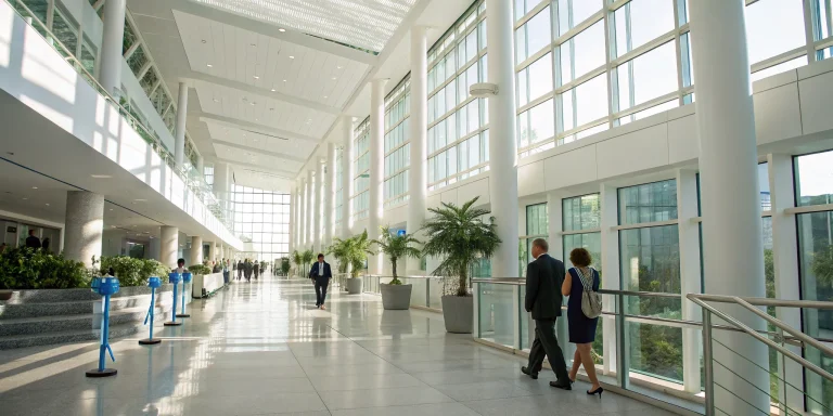 Professionals in a corporate office planning impactful fundraising events for autism.