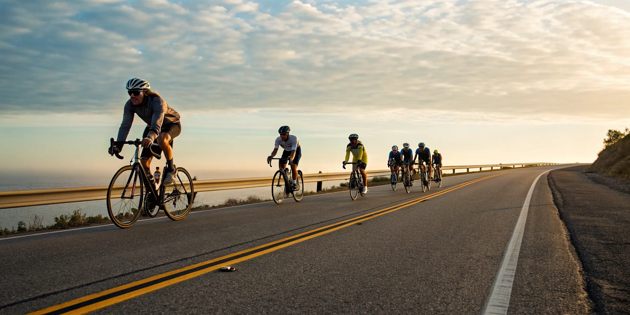 A group of cyclists on one of the best century bike rides for charity.