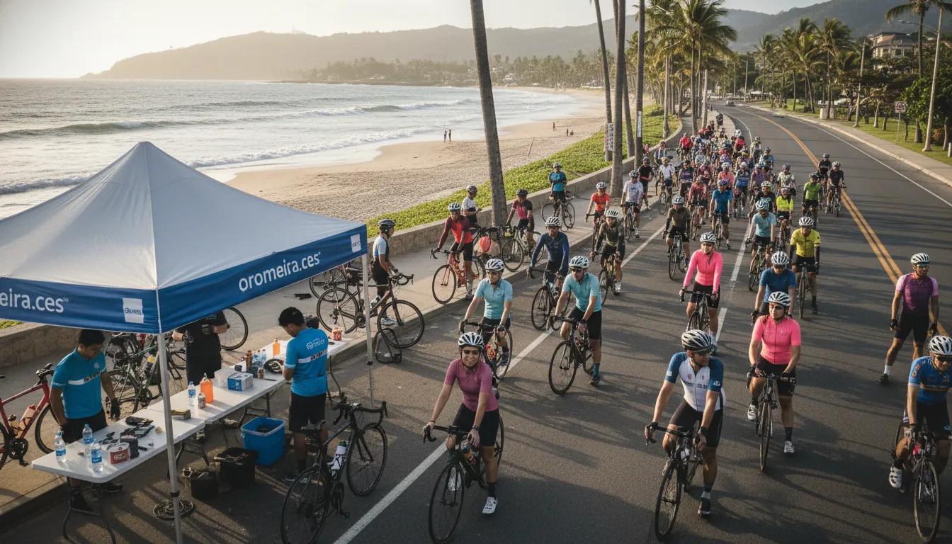 Cyclists preparing for what to bring on a long bike ride
