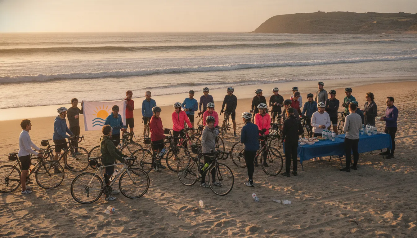 Bike to the Beach riders using workplace giving charity support